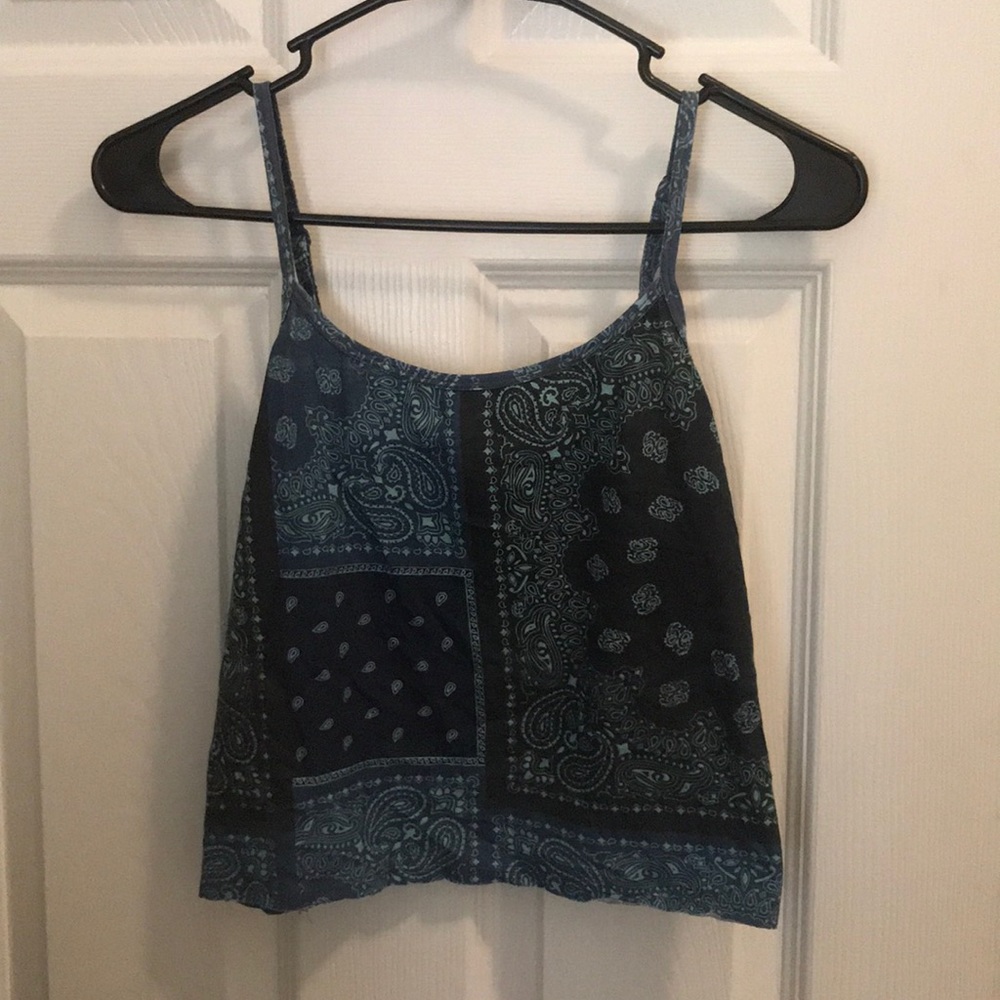 Blue crop top from Forever 21